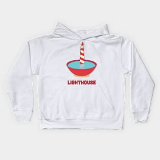 Lighthouse in a bowl Kids Hoodie